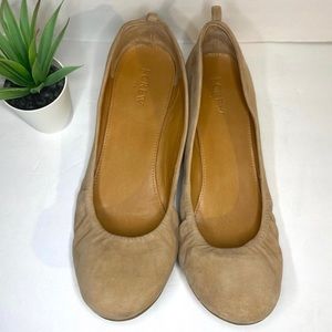J.Crew Anya Ballet Suede Flats